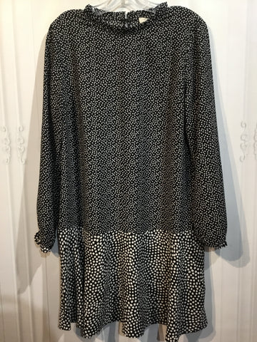 LOFT Size Medium Black DRESS/1 PIECE