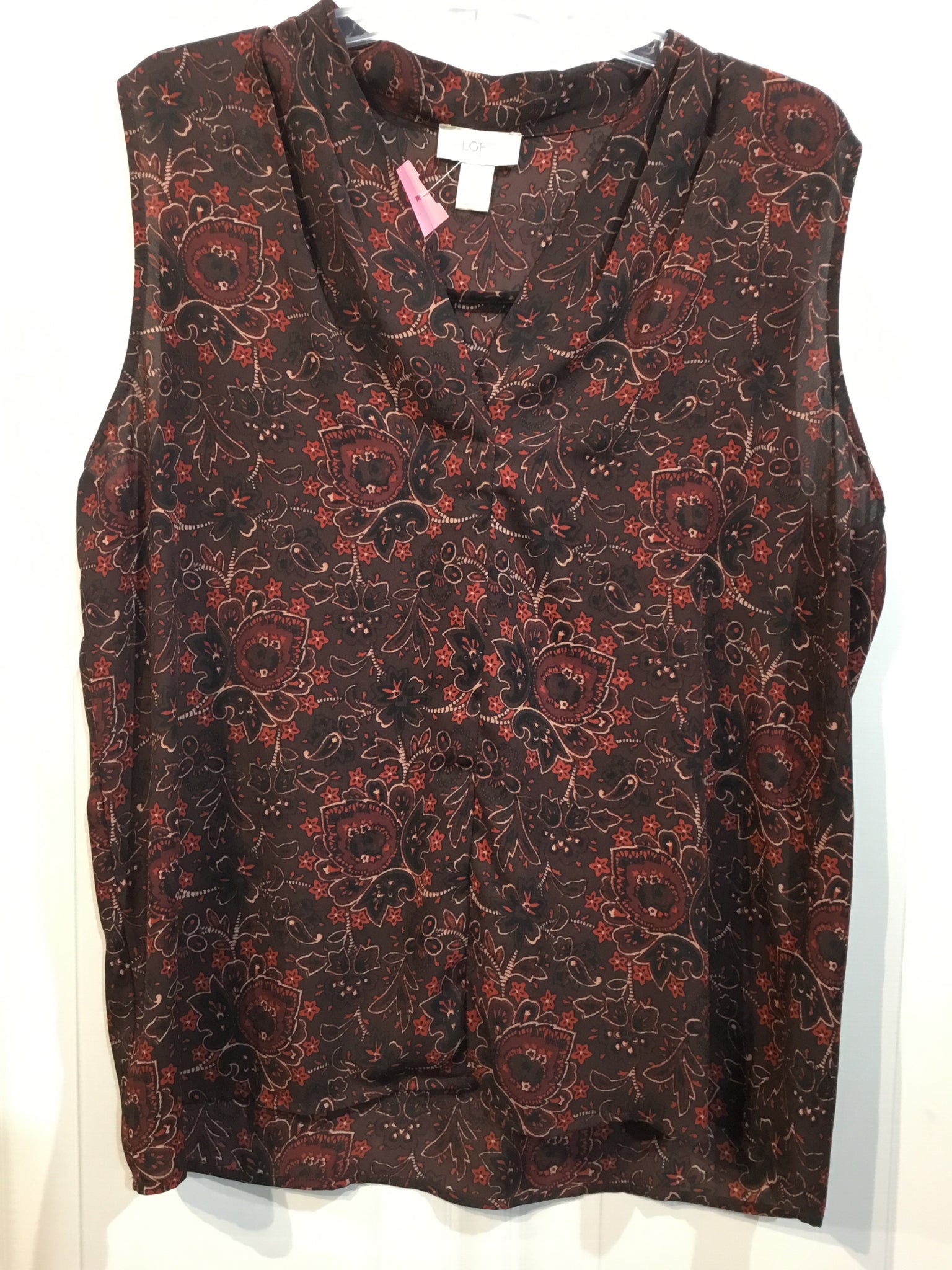 LOFT Size L Red Tops