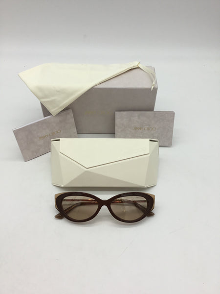 LUXURY Jimmy Choo Brown Sunglasses