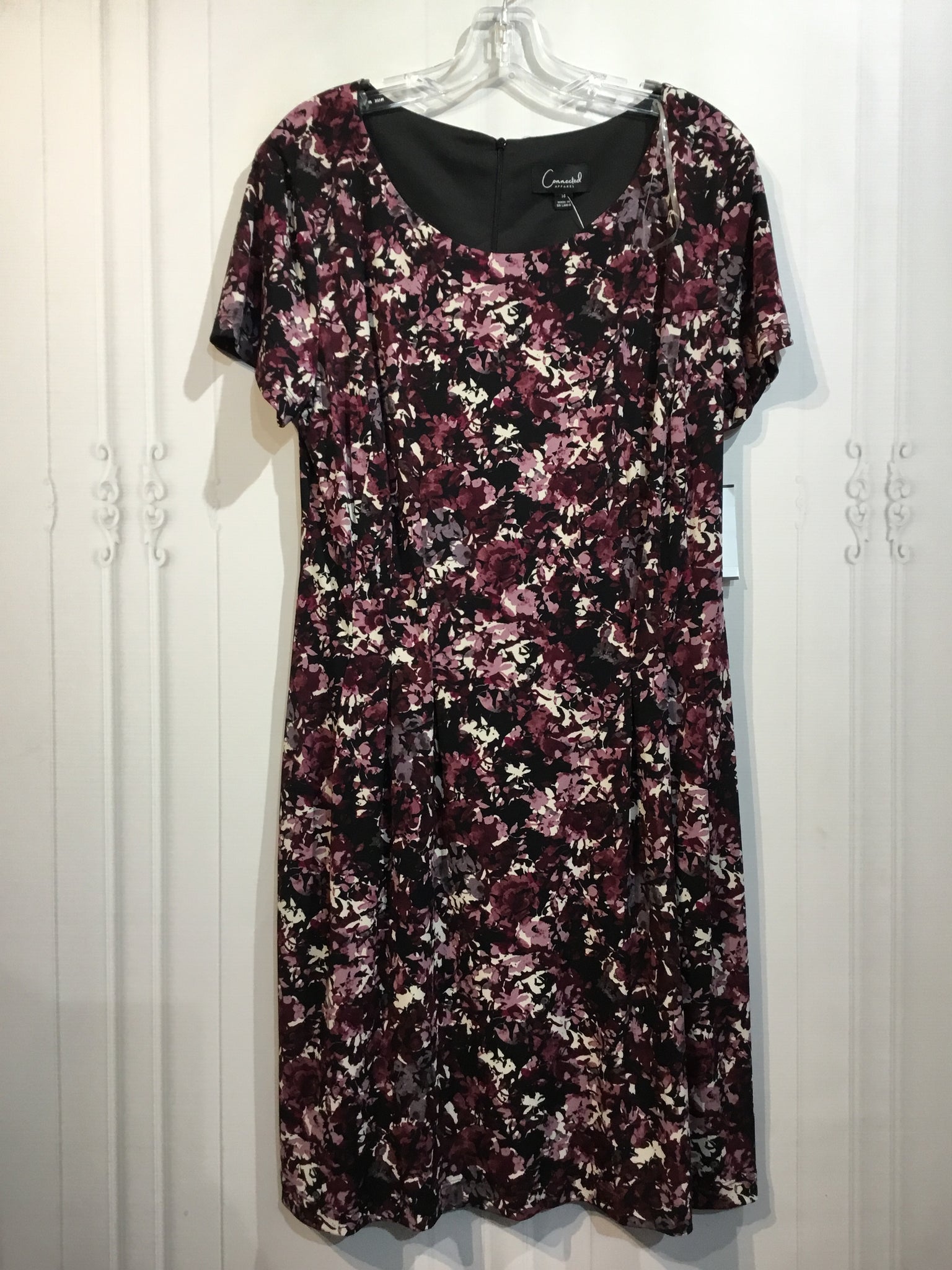 NWT - Connected Apparel Size L/14 Purple DRESS/1 PIECE
