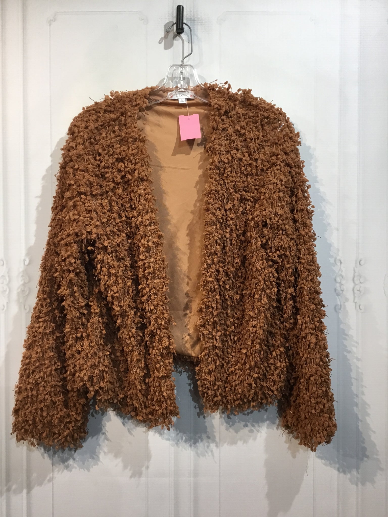 L Love Size M Orange Tops