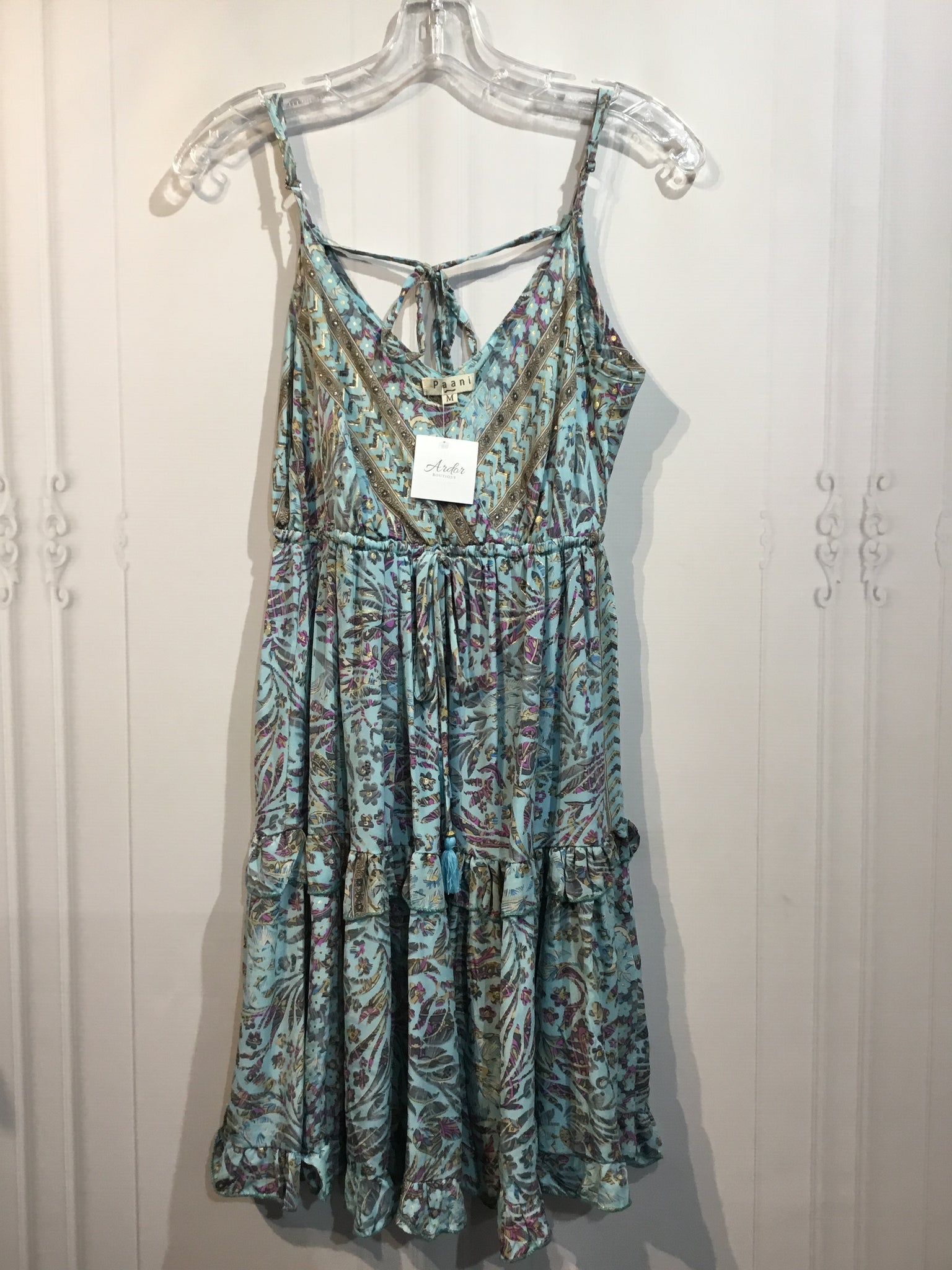 Paani Size Medium Blue DRESS/1 PIECE