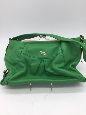 Emma Fox Size Medium Green Shoulder Bag