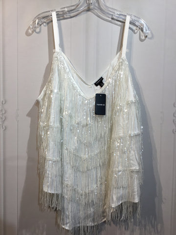 NWT - Torrid Size 3X/22-24 Silver Tops