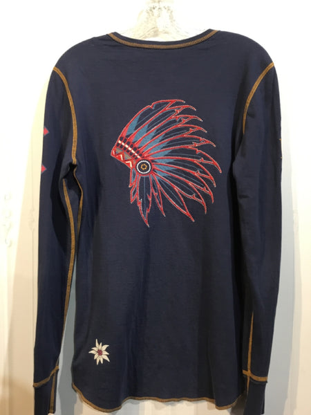 Made in USA Size Small Blue Tops
