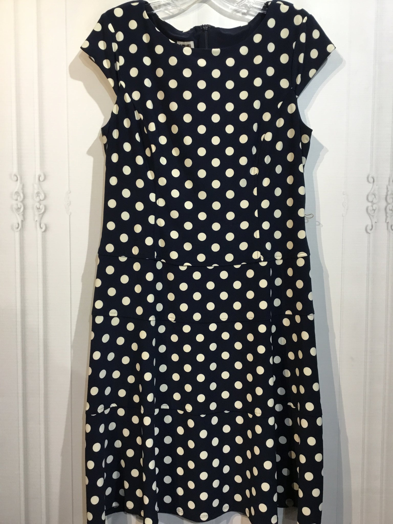 Anne Klein Size L/12 Blue DRESS/1 PIECE