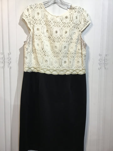 STUDIO I Size XL/16 White DRESS/1 PIECE