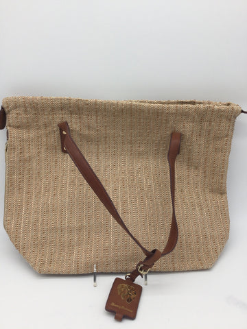 Tommy Bahama Size XL Tan & Camel Tote