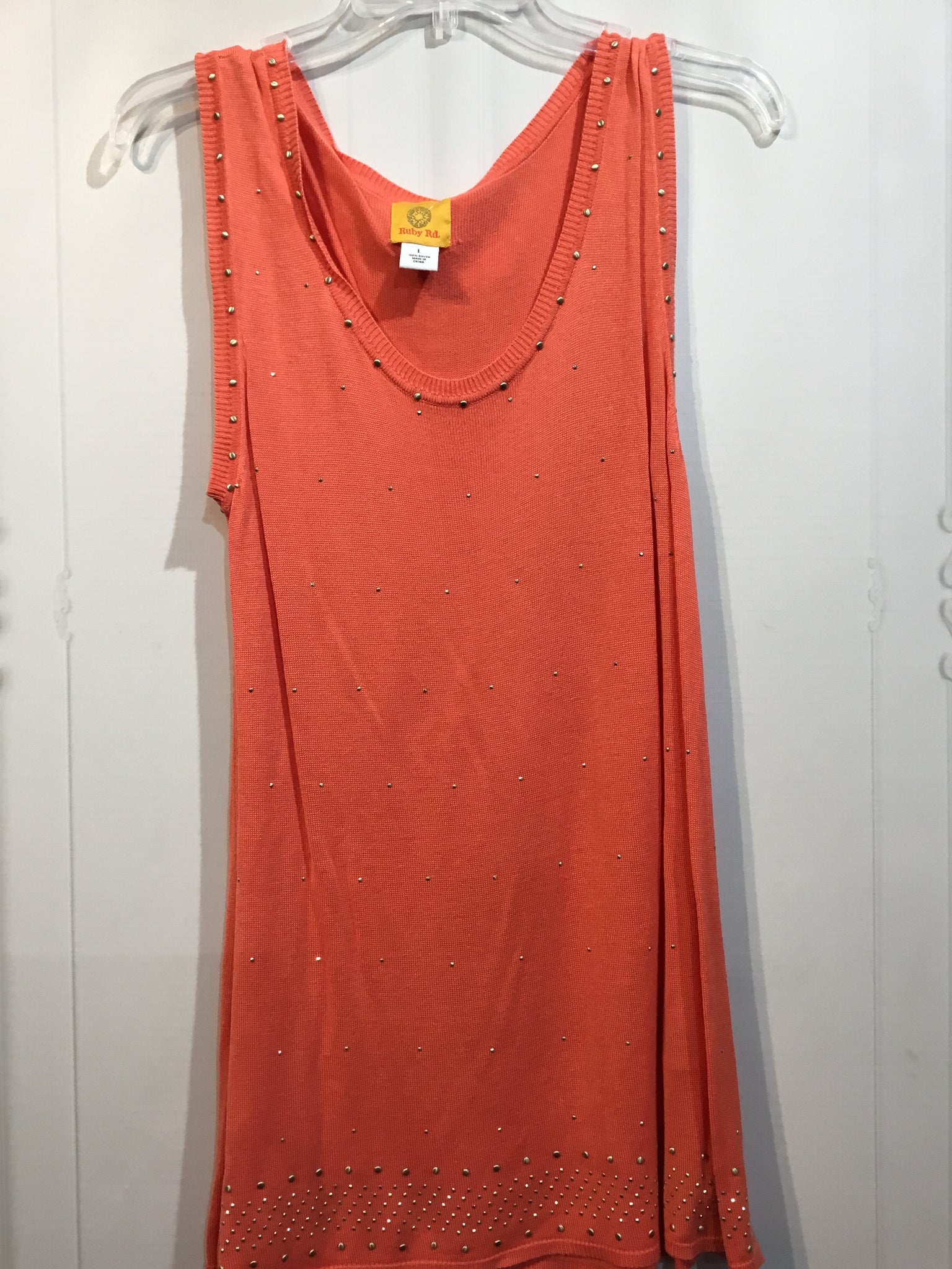 Ruby Rd Size Large Orange Tops