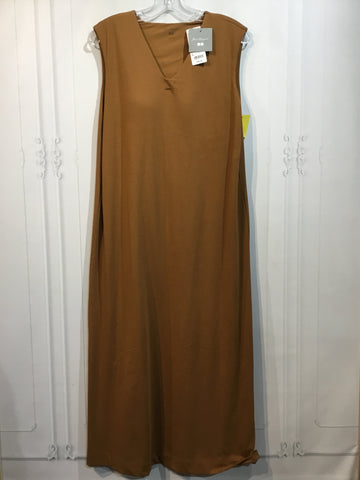 Uniqlo Size L/12-14 Tan Dress