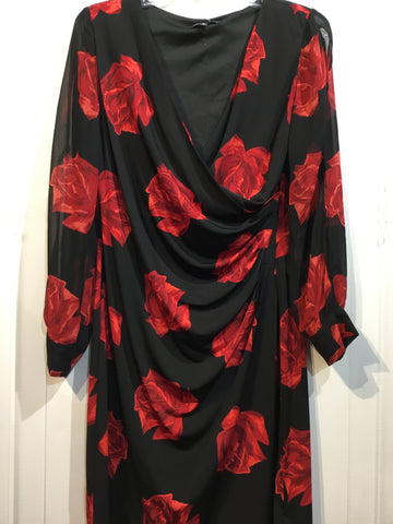 Glamour Size M/10 Black DRESS/1 PIECE