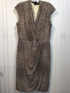 Chaps Size Large Brown DRESS/1 PIECE