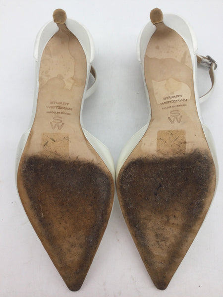 LUXURY Stuart Weitzman Size 6.5 White Shoes