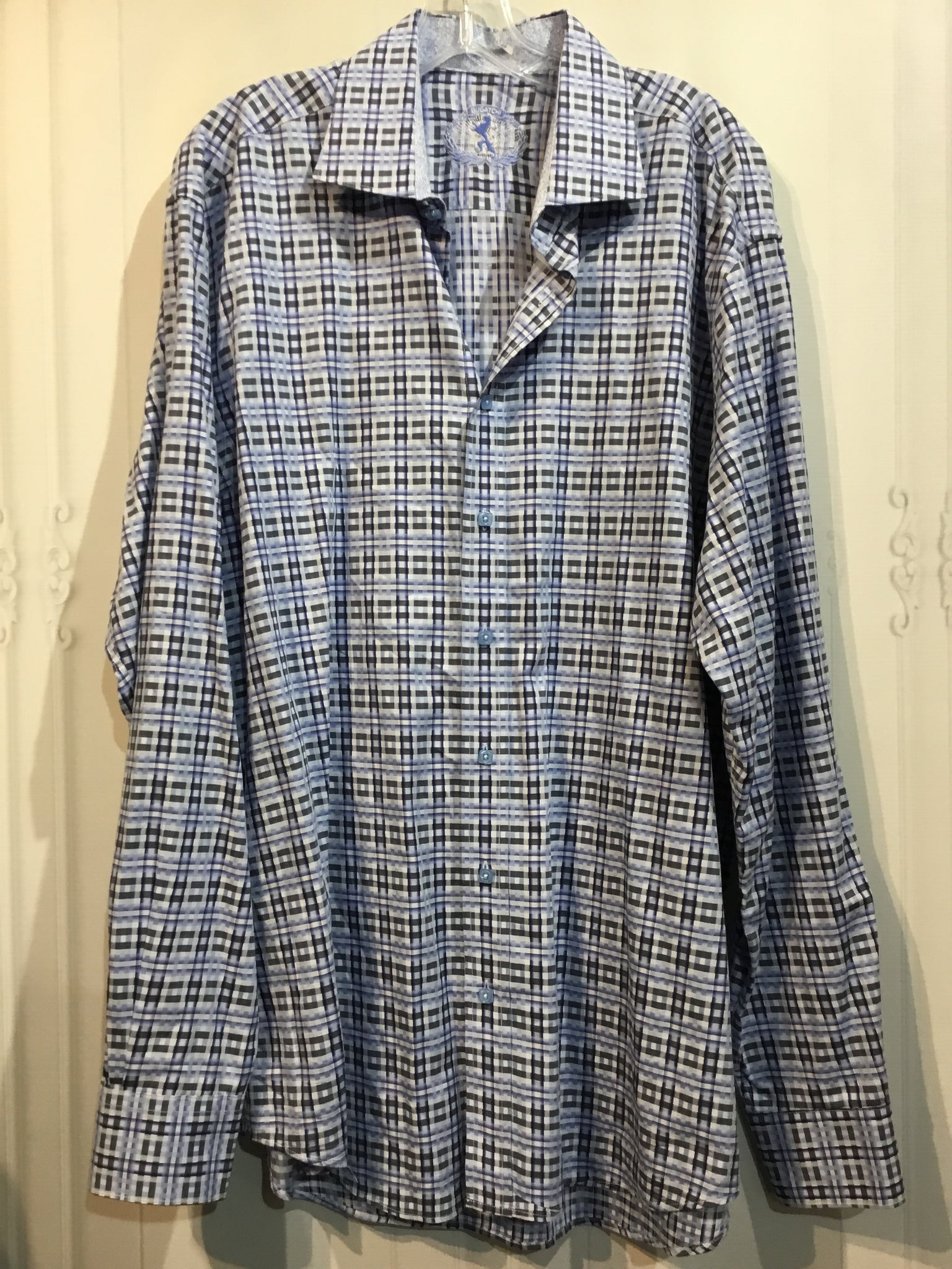 Bugatchi Size Extra Large Blue Men's
