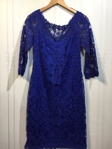 Tadashi shoji Size M/8 Blue DRESS/1 PIECE