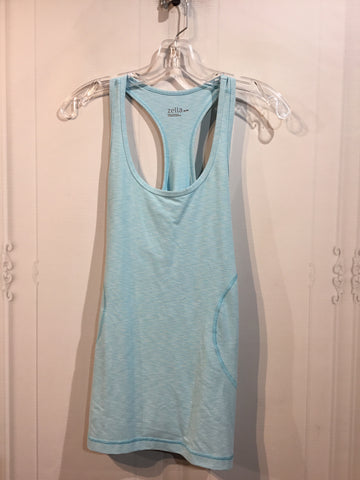 Zella Size M/8-10 Baby Blue Print Athletic Wear