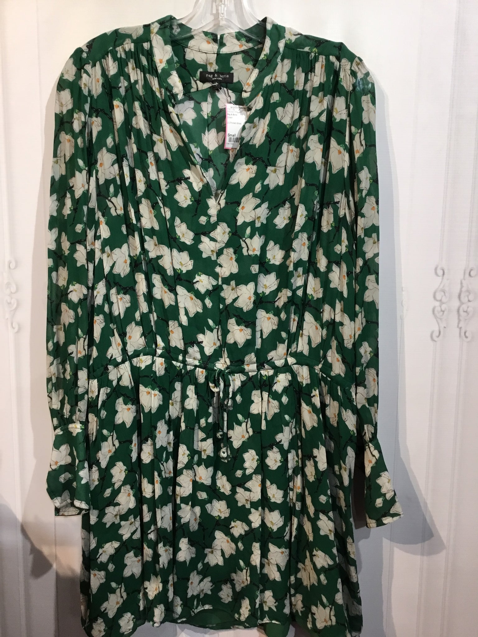 Rag & Bone Size Small Green DRESS/1 PIECE