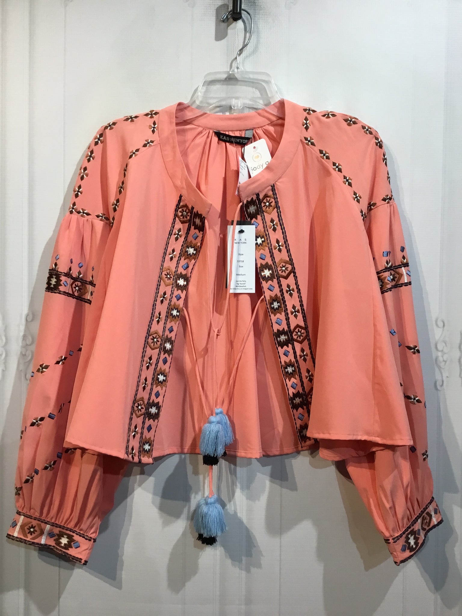 NWT KAS NEW YORK Size Medium Orange Tops