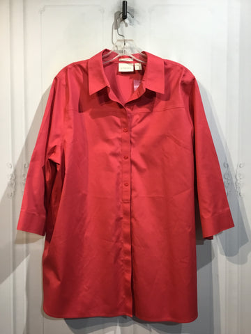 CHICO'S Size XL/16 Orange Tops