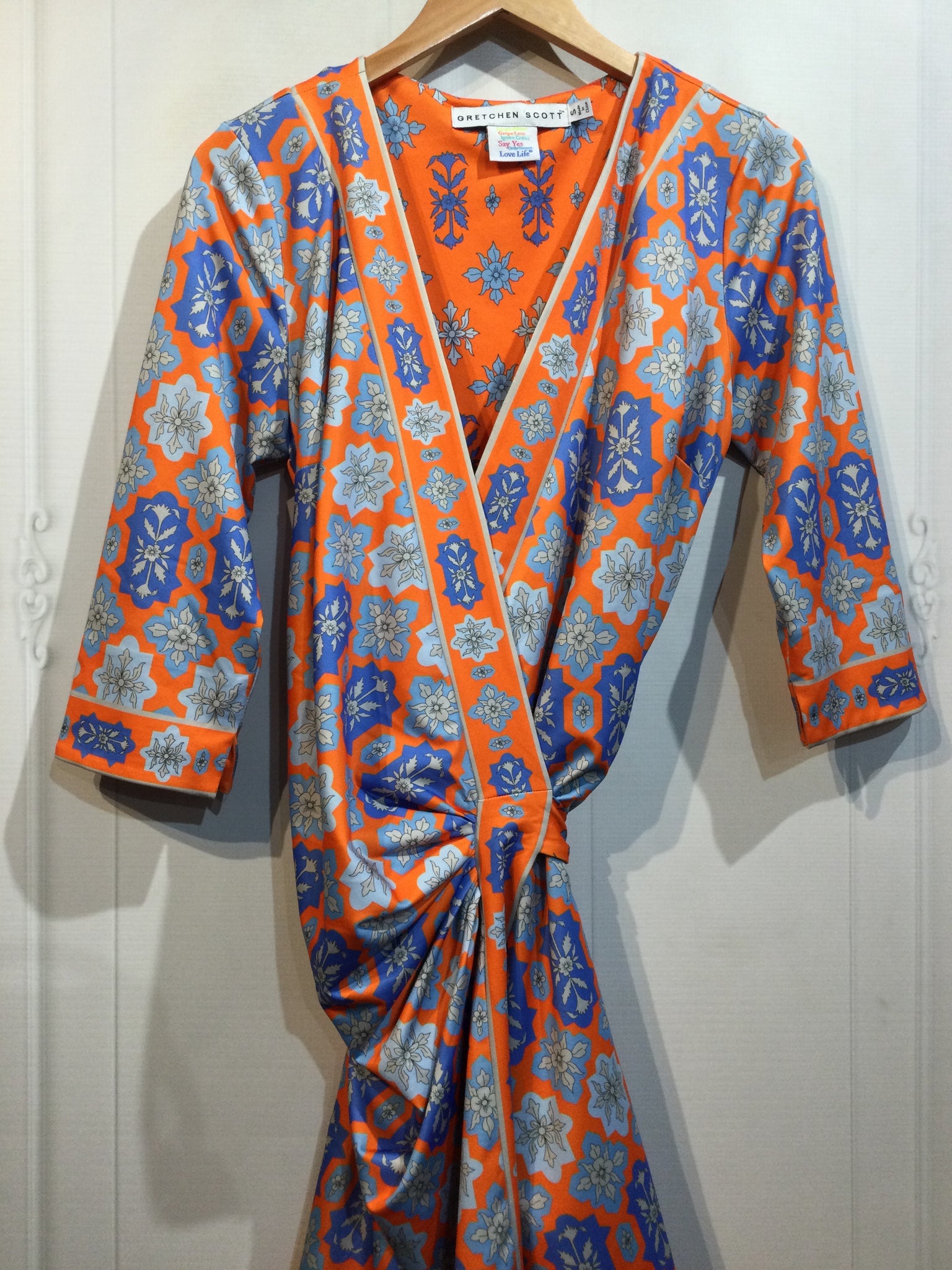 LUXURY Gretchen Scott Size Small Orange DRESS/1 PIECE