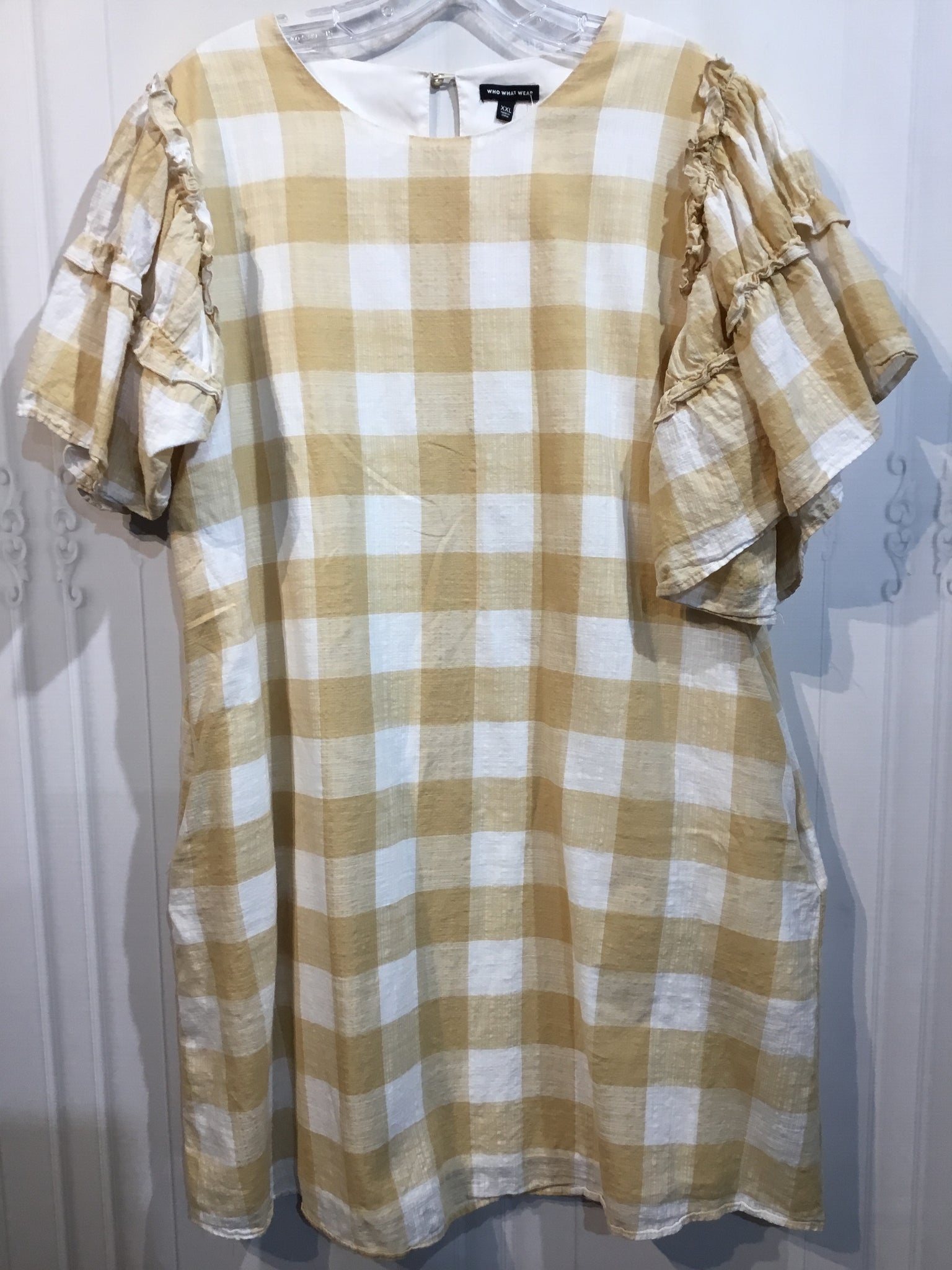 Who What Wear Size 2X Beige DRESS/1 PIECE