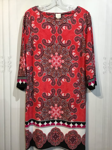 CHICO'S Size M/8 Pink DRESS/1 PIECE