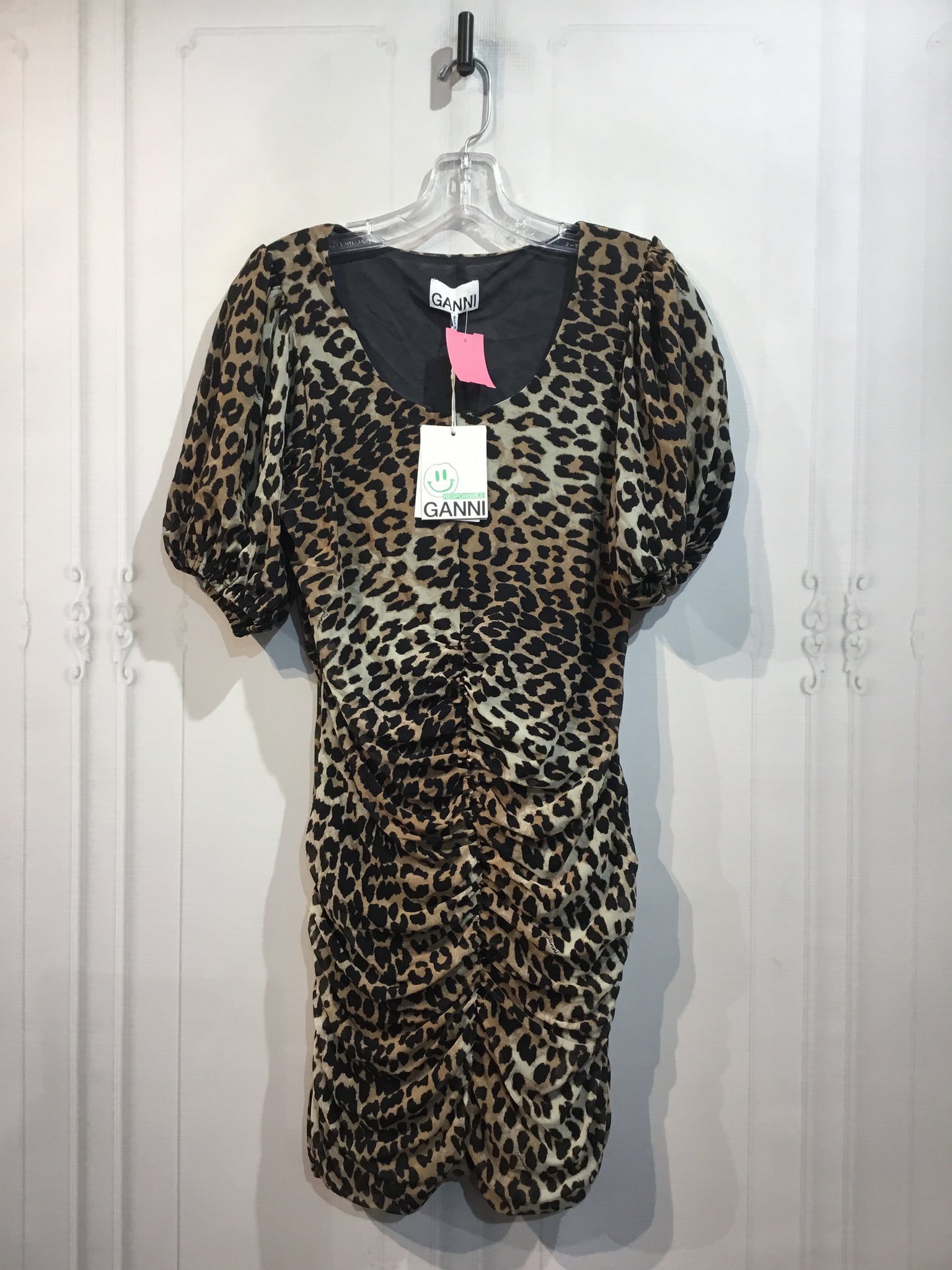 Ganni Size M/10 Brown DRESS/1 PIECE