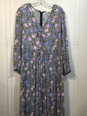 LOFT Size XL/16 Black DRESS/1 PIECE