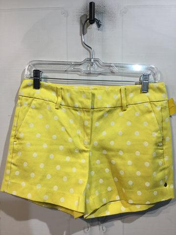 Ann Taylor Size XS/0-2 Yellow & White Shorts