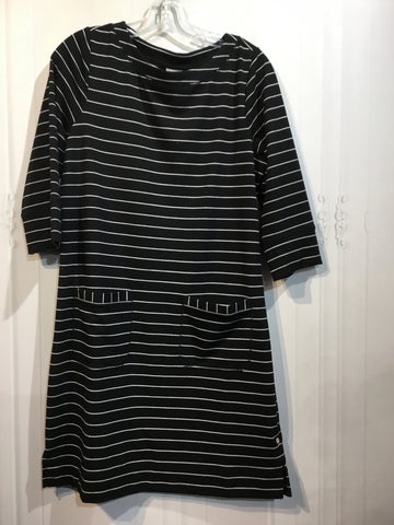 CHICO'S Size 1/M 8-10 Black DRESS/1 PIECE