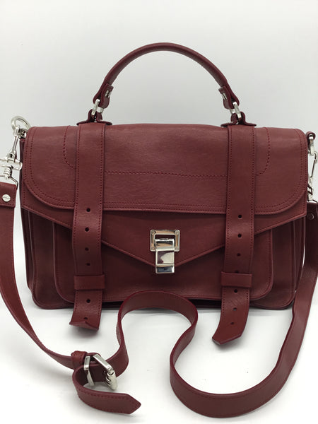 LUXURY Proenza Schouler Size Medium Red Purses/Wallets