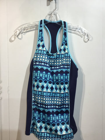 Lands End Size M/8 Blue SWIMWEAR/COVER UP
