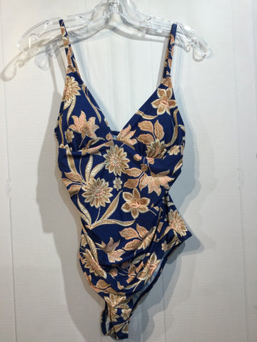 Size Medium Blue SWIMWEAR/COVER UP