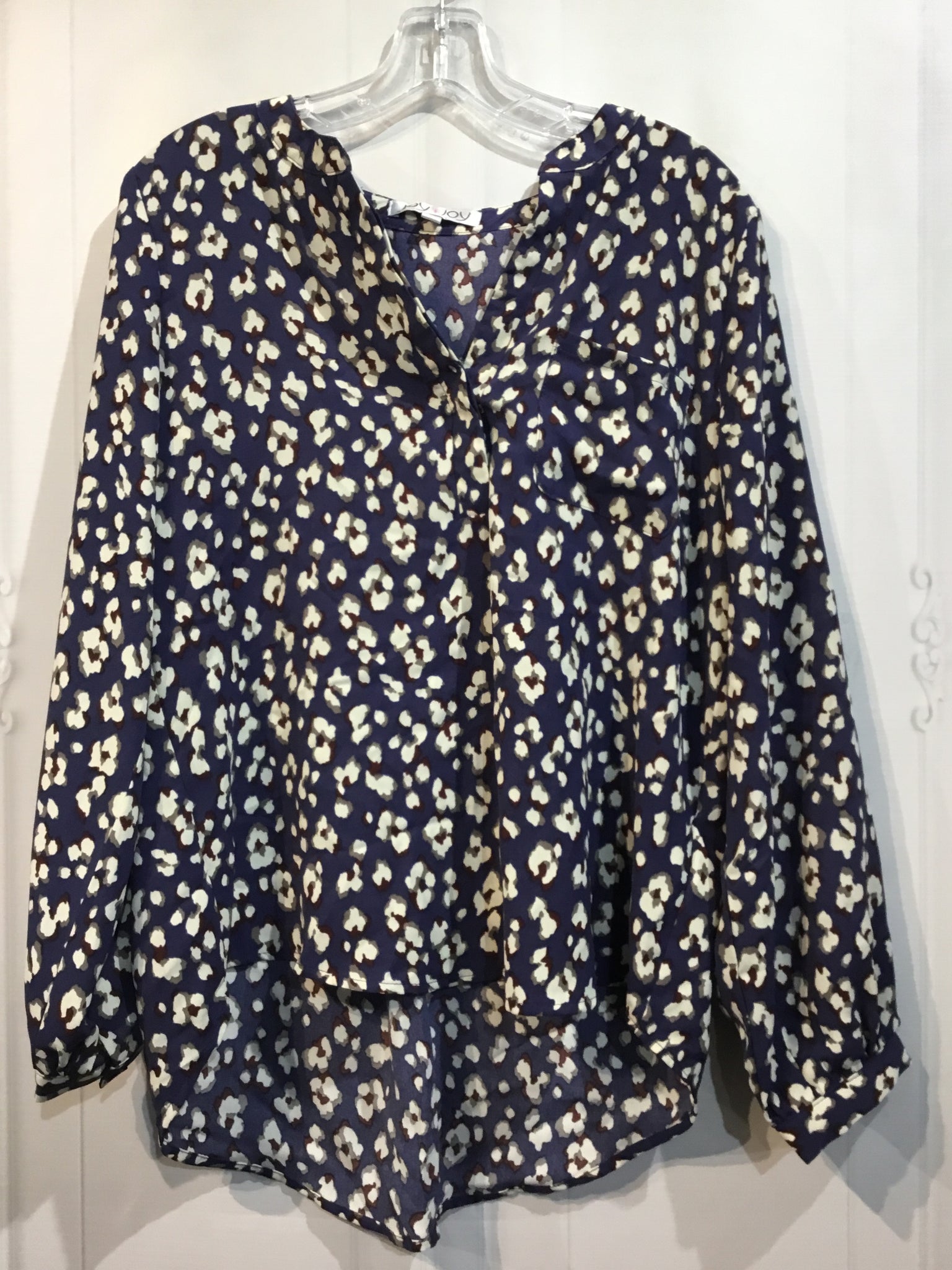Joy Joy Size Medium Blue Tops