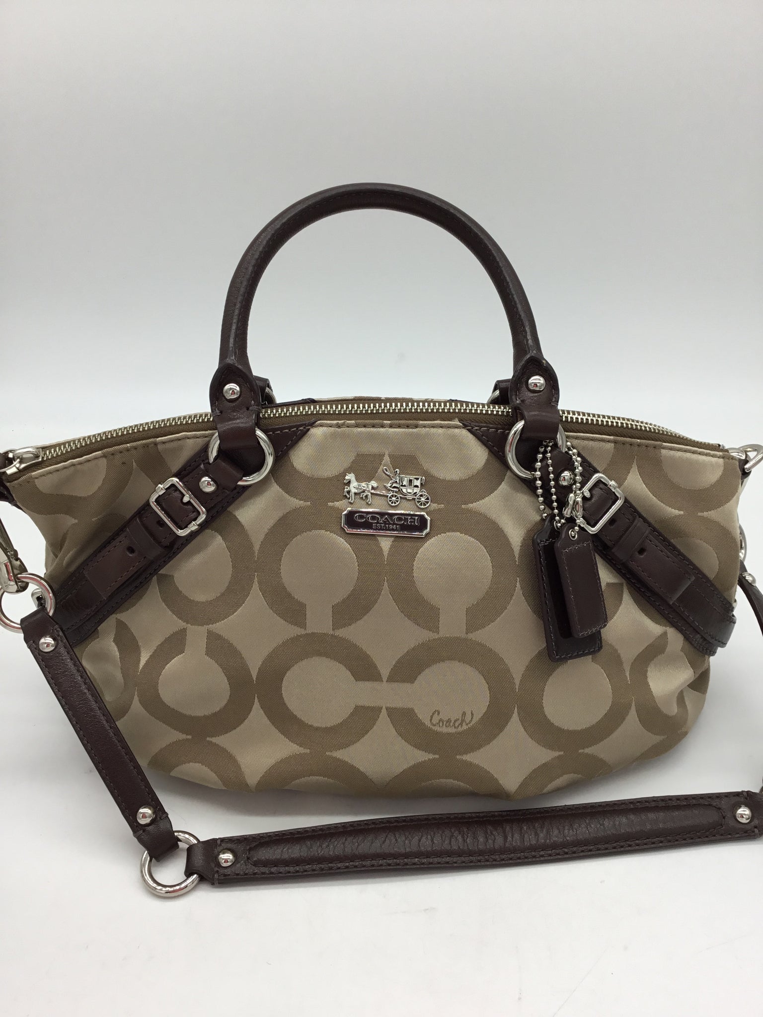 Coach Size Small Brown Purses/Wallets