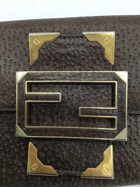 LUXURY -  FENDI Size Small Brown Purses/Wallets
