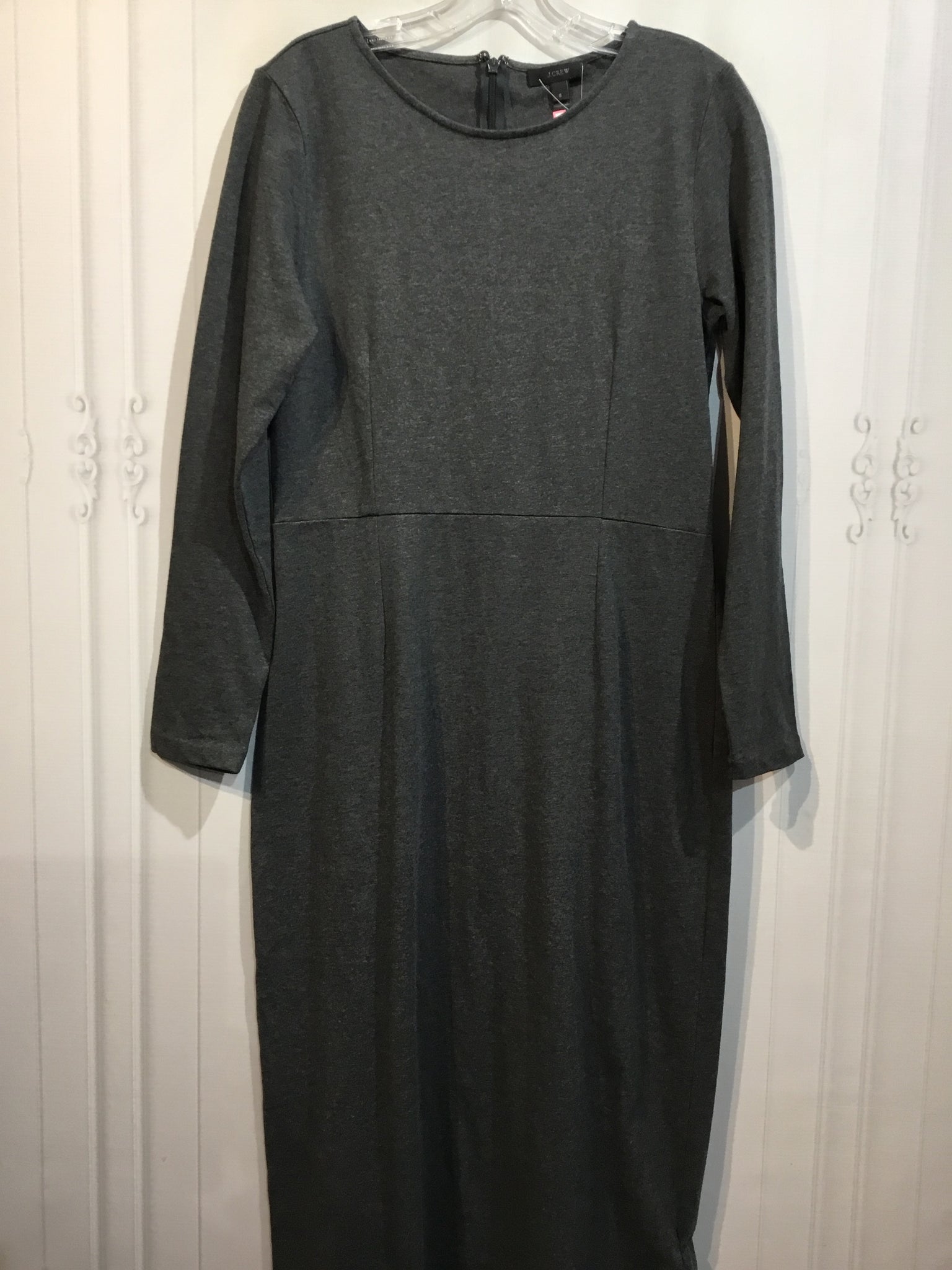 NWT JCREW Size M/8 Grey DRESS/1 PIECE