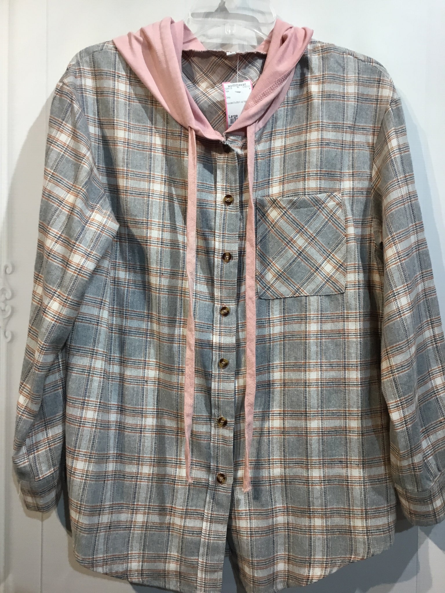 Size Large Grey Tops