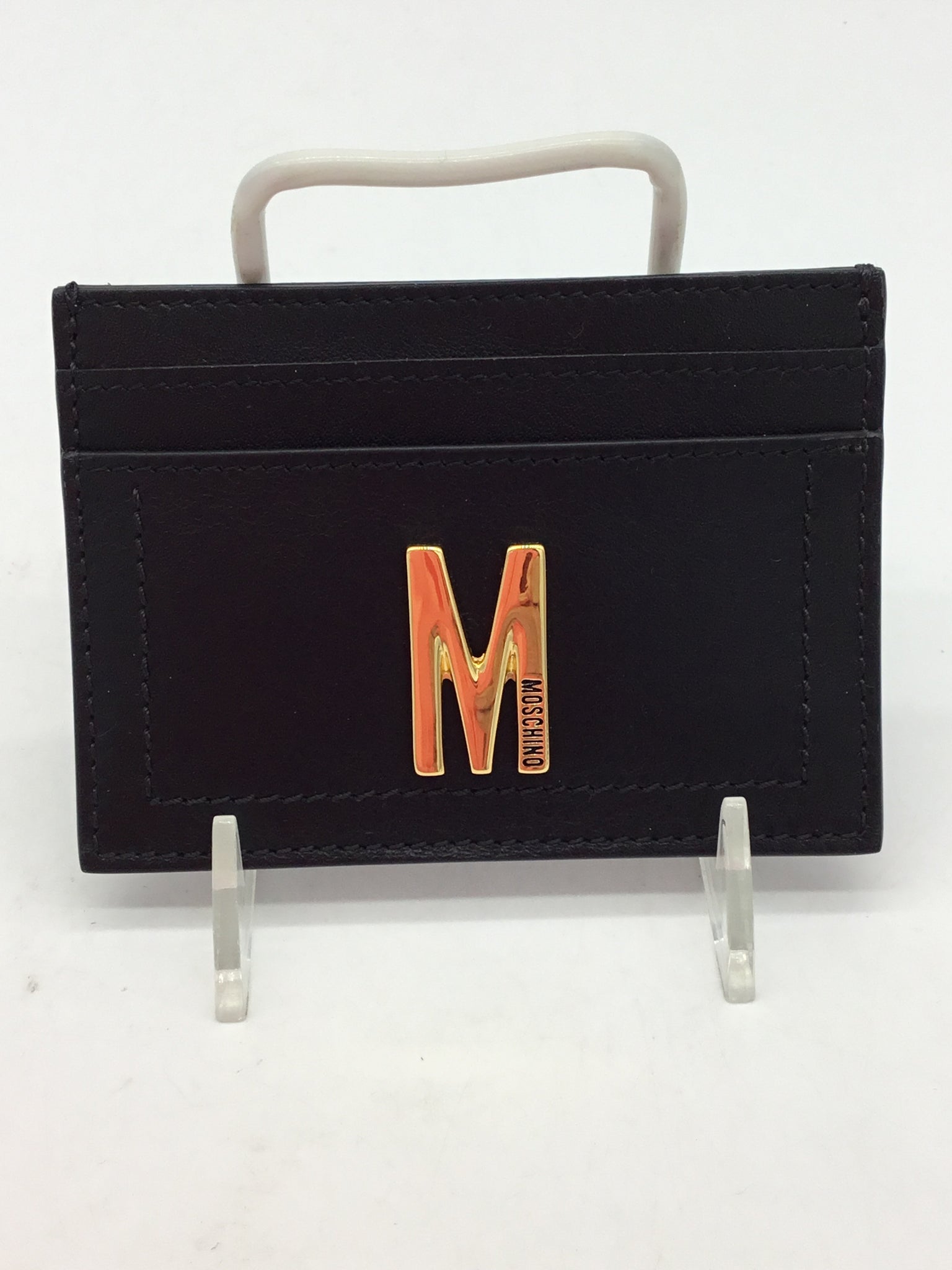 LUXURY Moschino Size Extra Small Black Purses/Wallets