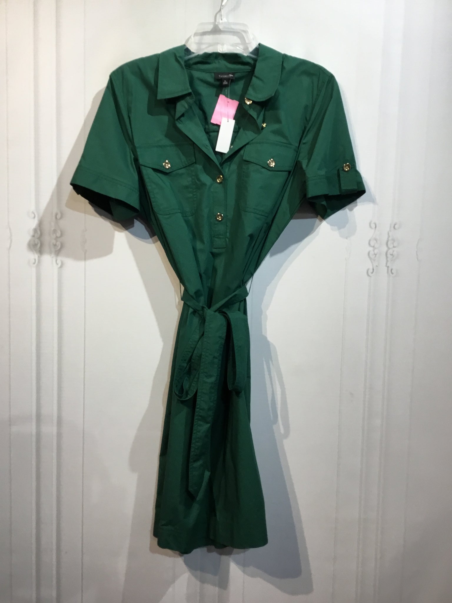 NWT Talbots Size L/12 Green DRESS/1 PIECE