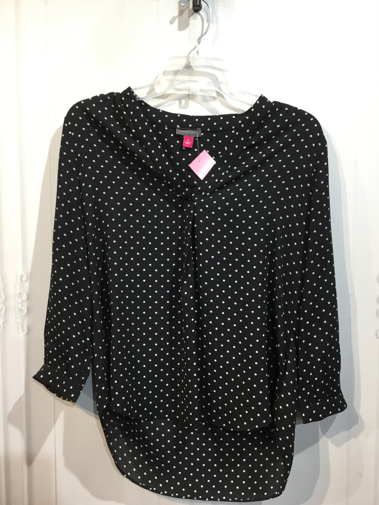 VINCE CAMUTO Size Small Black Tops