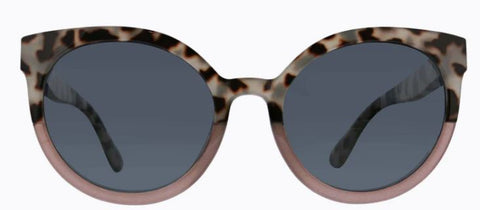 Montauk Sunglasses  -  Gray Tortoise/Blush  -  Strength 1.50