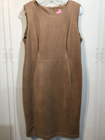 Calvin Klein Size L/14 Brown DRESS/1 PIECE