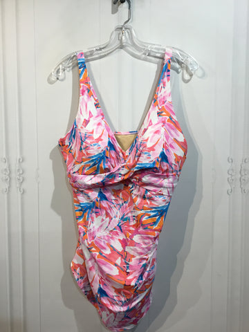 Kim Gravel Size XL/16 Pink SWIMWEAR/COVER UP