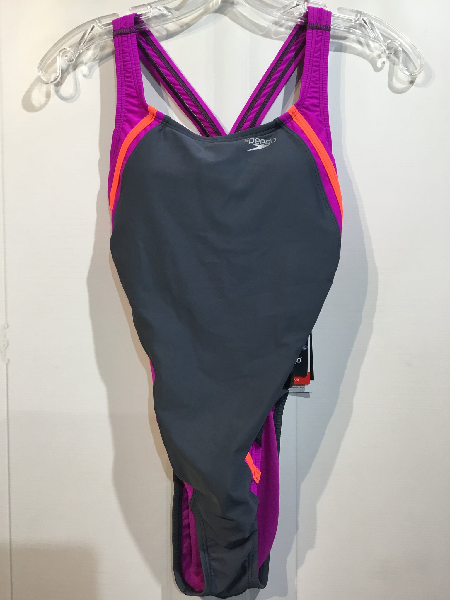 NWT Speedo Size S/6 Grey SWIMWEAR/COVER UP