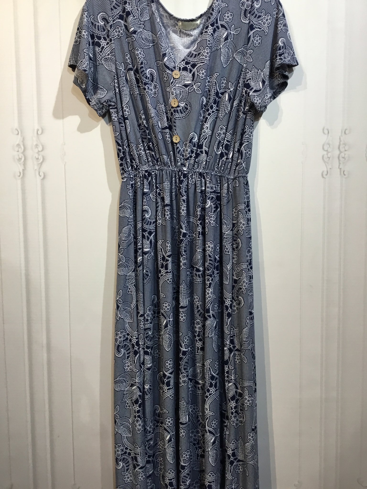Seven Islands Size Medium Blue DRESS/1 PIECE