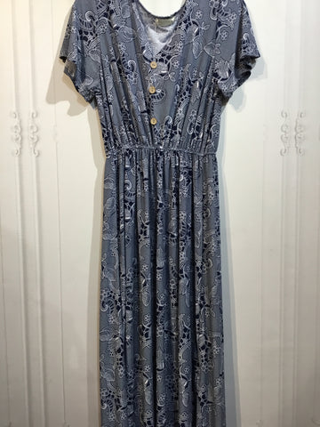 Seven Islands Size Medium Blue DRESS/1 PIECE