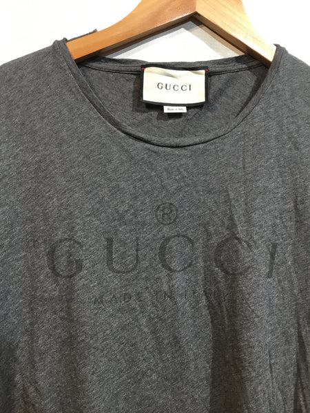 LUXURY GUCCI Size Extra Large Grey Tops