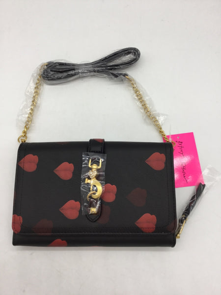 NWT Betsey Johnson Size Small Black Purses/Wallets