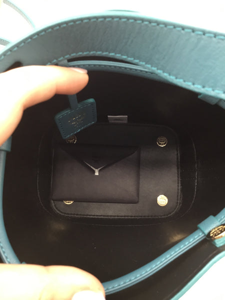 LUXURY MCM Size Small Blue Purses/Wallets